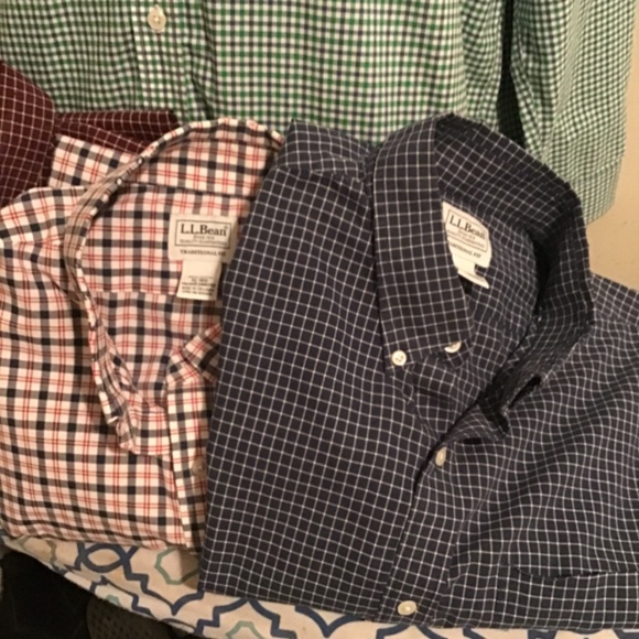 🔥Best offers, L.L.BEAN, 4 long sleeve shirts, new cond. chest=28/length=32, - Picture 5 of 6